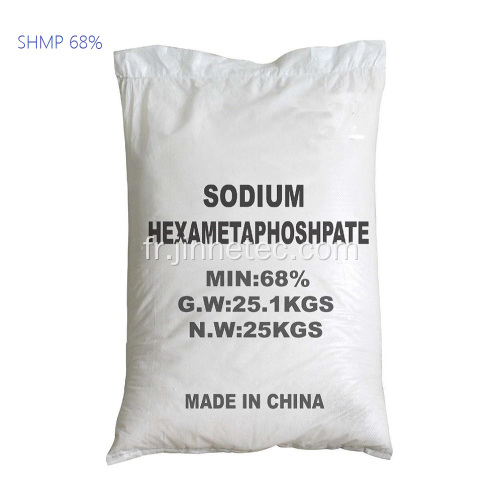 Traitement des produits chimiques SHMP 68% d&#39;hexamétaphosphate de sodium
